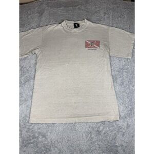Sea Dog vintage "Bonafide" graphic t-shirt in a beige/tan color large